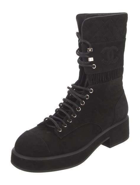 chanel interlocking boots.